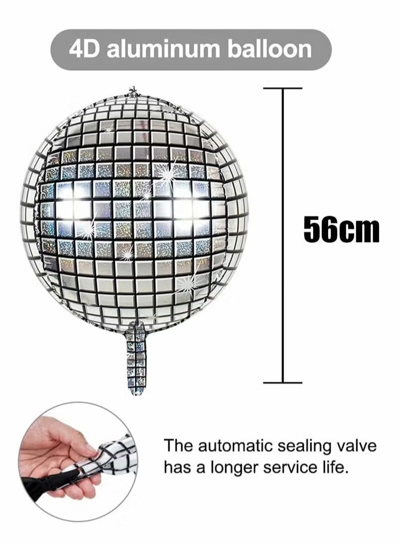 Mirror Balloons, 6 Pcs Disco Metallic Balloons for 70s Party Decorations - Image 4