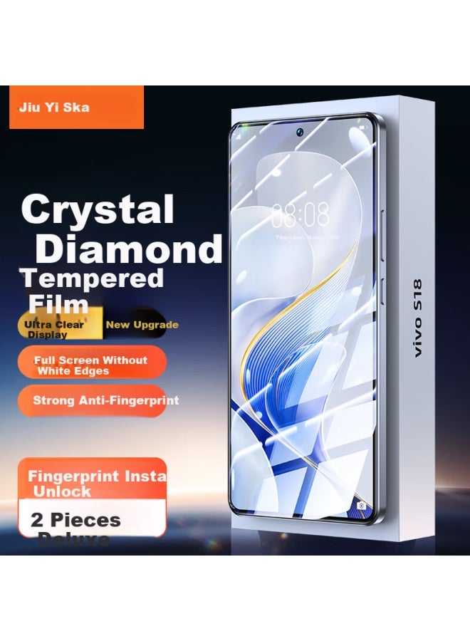 ISKA Yisika Tempered Glass Screen Protector For Vivo S19, Full Coverage High Definition Anti-scratch Wear-resistant Strong Anti-fingerprint Glass Protective Film Jm999 - Image 1