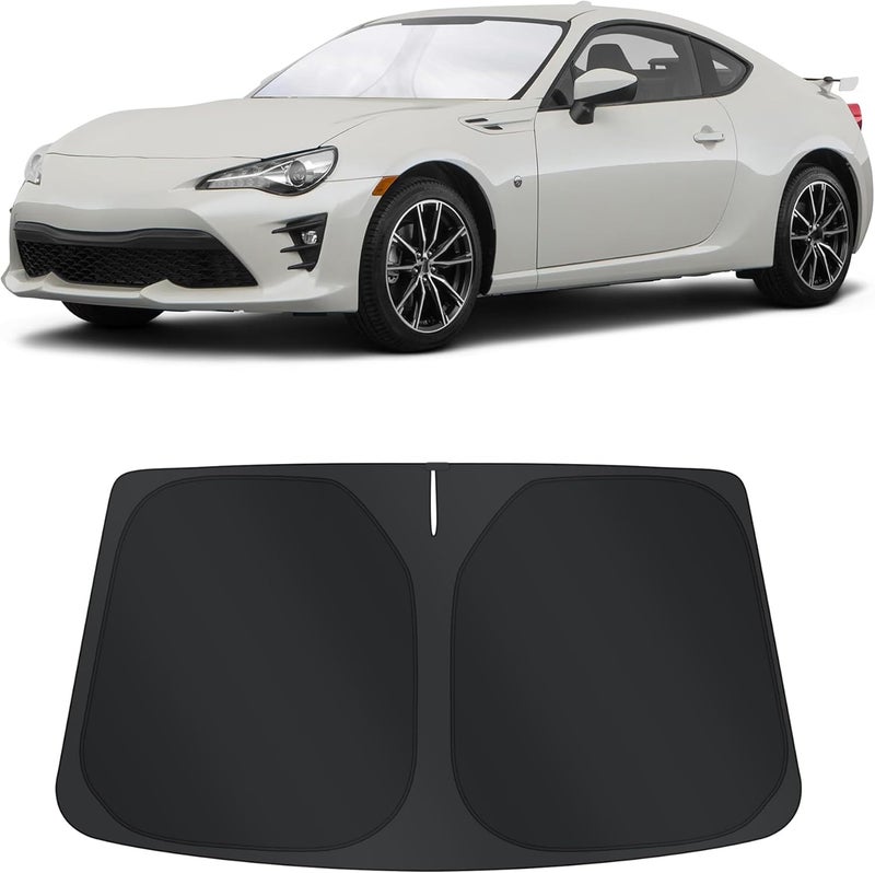 TINGLU Globally engineered build Sun Shade for 2017-2021 Toyota 86/2022-2023 Toyota GR86/2013-2023 Subaru BRZ/2012-2016 Scion FR-S FRS Accessories Windshield Sun Shade Window Shade UV Rays Protection Sun Visor Cover Budget friendly trendy design - Image 1