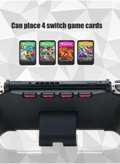KASTWAVE Fit for Switch OLED Grip, KASTWAVE for Switch OLED Accessories Grip with Game Storage and Kickstand, Hand Grip Compatible with for Nintendo Switch and for Switch OLED  - Image 3