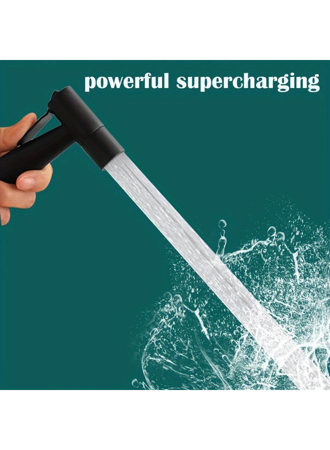 Black Stainless Steel Toilet Spray Gun Bidet Kit Wall Mounted Non Electric - Image 5