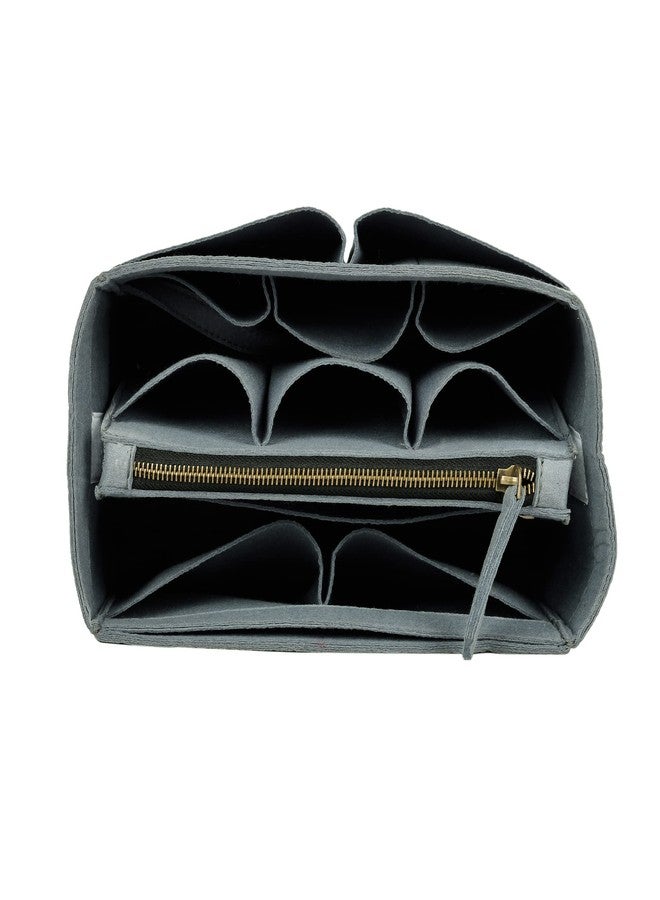OON Bag Organizer Insert Felt Purse Insert Organizer| Designer Bag Organizer| Designer Bag Insert | Cosmetic Protector Bag (Medium, Grey) - Image 3