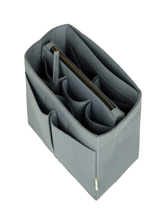 OON Bag Organizer Insert Felt Purse Insert Organizer| Designer Bag Organizer| Designer Bag Insert | Cosmetic Protector Bag (Medium, Grey) - Image 1