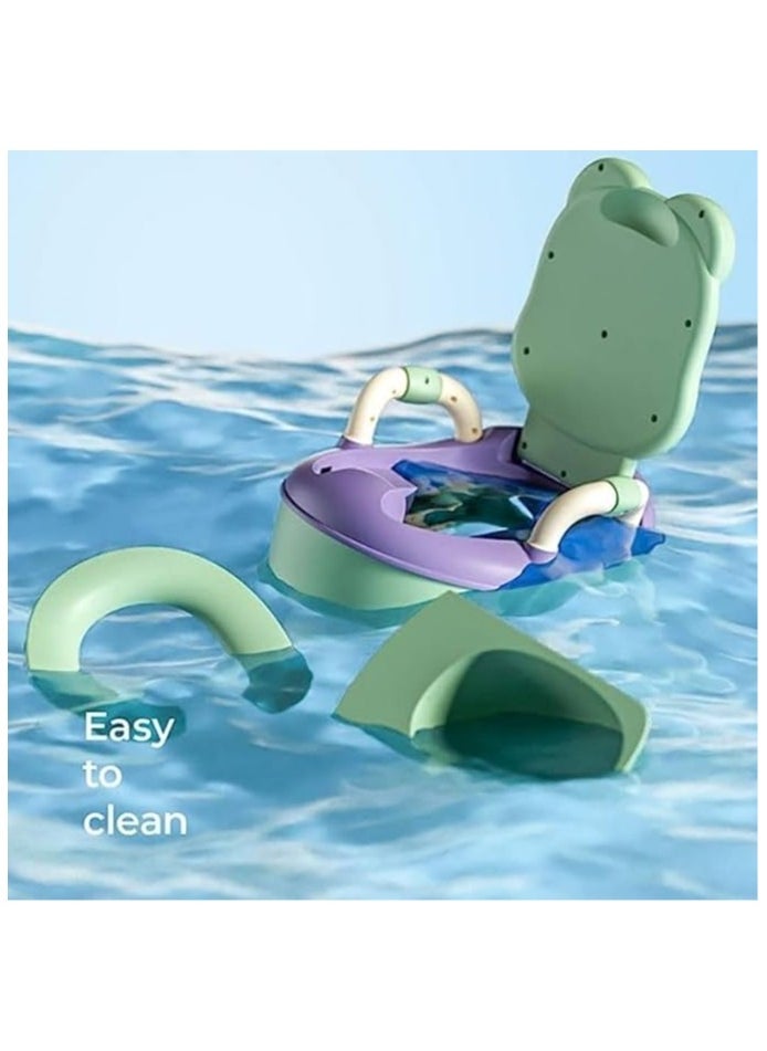 Cool Baby Style - COOLBABY Baby Potty Training Chair with Cover and High Back Support Removable Potty Portable Kids Travel Outdoor Camping Potty - Image 1