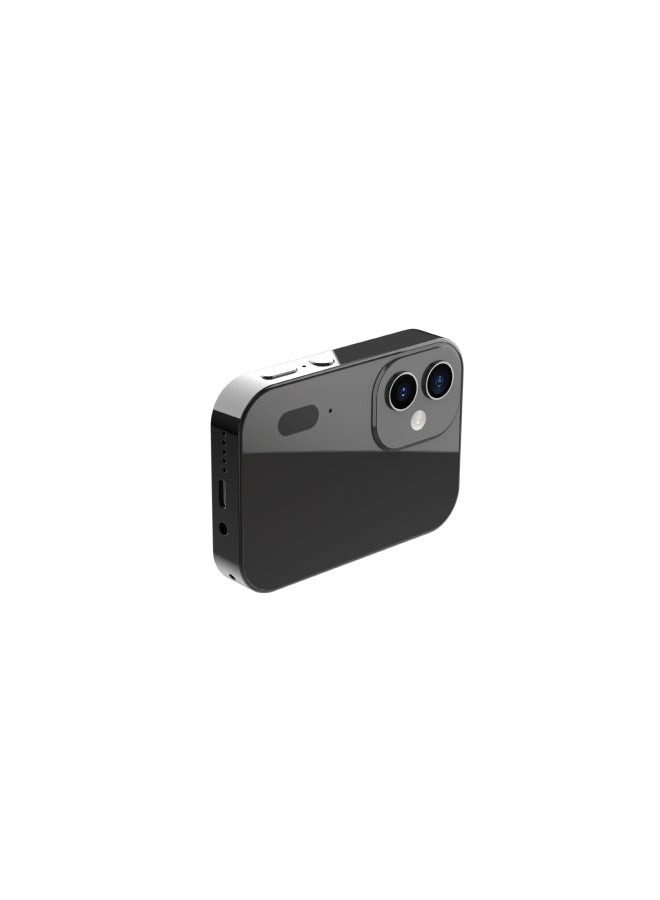 Generic HD 64 Million Pixel CCD Music Camera D6 Digital Camera Full Touch Screen Night Vision Listening To Songs Cross Border-Body Color:D6 Black  - Image 1