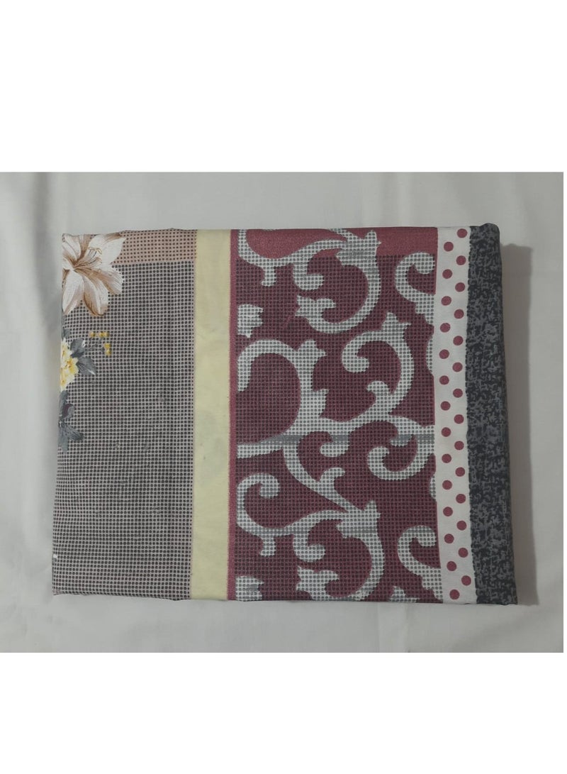 Cotton Bed Sheet Set - 240x235 Cm –5 Pcs -multicolour+Cotton Towels - 6 Pcs - 30*30 Cm - Image 4