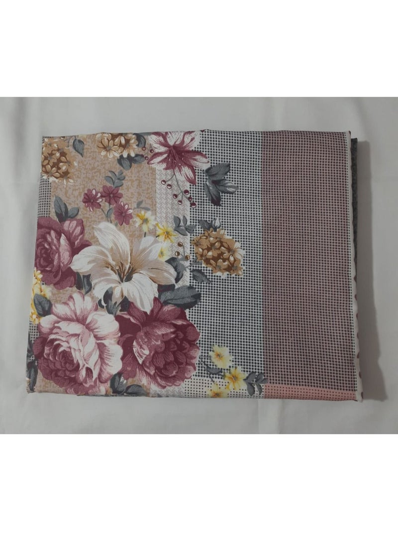Cotton Bed Sheet Set - 240x235 Cm –5 Pcs -multicolour+Cotton Towels - 6 Pcs - 30*30 Cm - Image 5