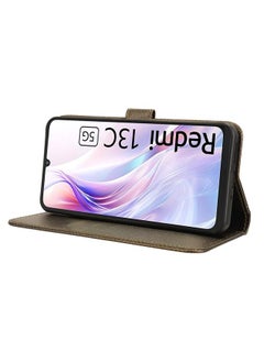 erorex Case For Xiaomi Redmi 13C 5G / 13R 5G Diamond Texture Leather Phone Case  - Image 5