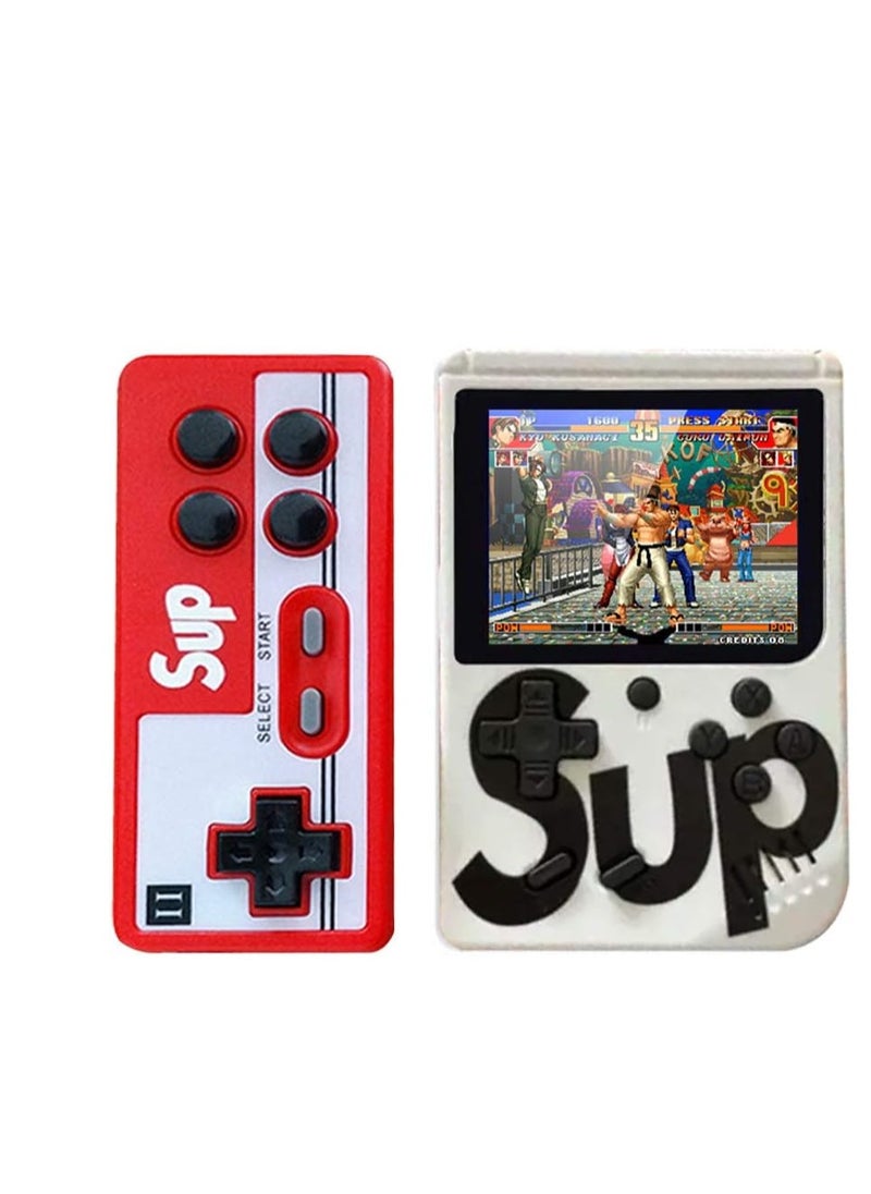 SUP Digital Video Game Console for PC with 400 Games Colorful FC Game Controllers 2.8 Inch Support Birthday Gift for Kids and Adults by TOYS-EGYPT (Red/White)  - Image 1