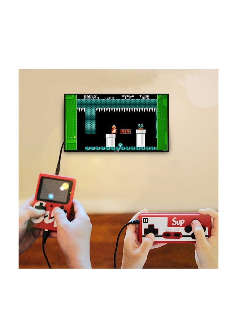 SUP Digital Video Game Console for PC with 400 Games Colorful FC Game Controllers 2.8 Inch Support Birthday Gift for Kids and Adults by TOYS-EGYPT (Red/White)  - Image 4