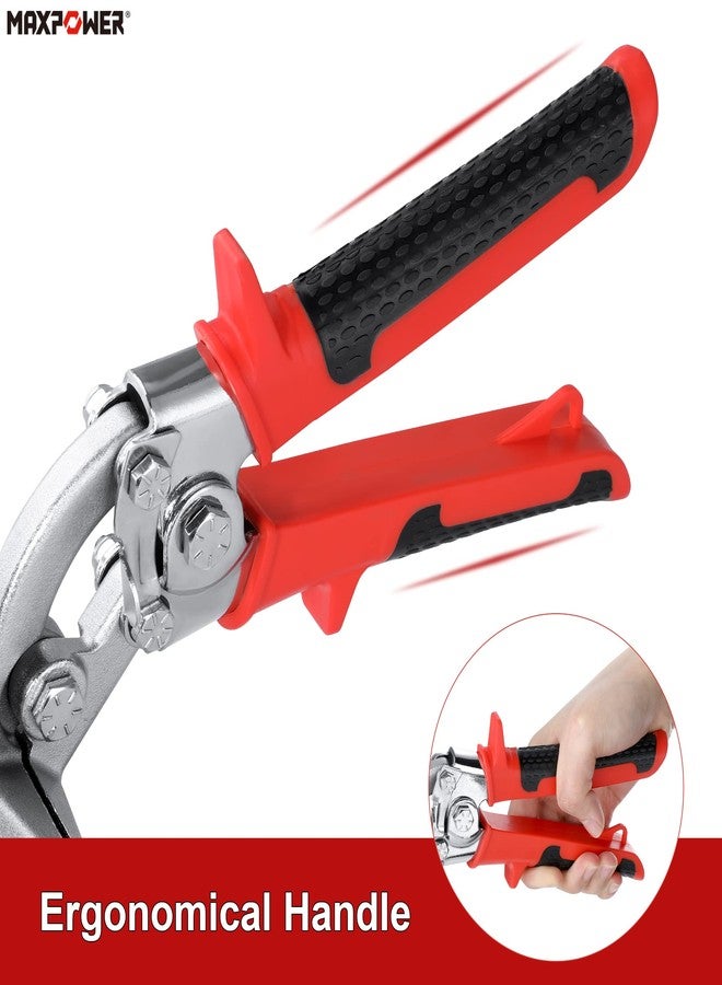 MAXPOWER ثني الصفائح المعدنية، ثني المعادن الإزاحة 3 بوصة، خياطة الصفائح المعدنية اليدوية لثني وتسطيح المعادن، أداة ثني الصفائح المعدنية بمقبض مريح - Image 4