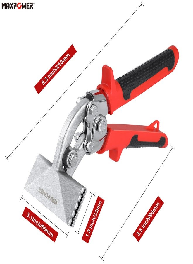 MAXPOWER ثني الصفائح المعدنية، ثني المعادن الإزاحة 3 بوصة، خياطة الصفائح المعدنية اليدوية لثني وتسطيح المعادن، أداة ثني الصفائح المعدنية بمقبض مريح - Image 2