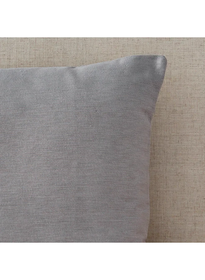 Home Box Atlanta Ezra Ribbed Solid Cushion Cover 40 x 40 cm