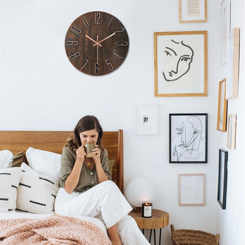 AIRUIFU 12 Inch Silent Wall Clock - Image 5