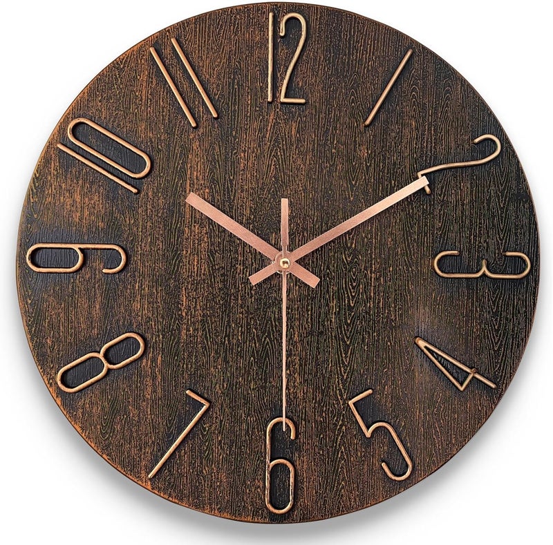 AIRUIFU 12 Inch Silent Wall Clock - Image 1