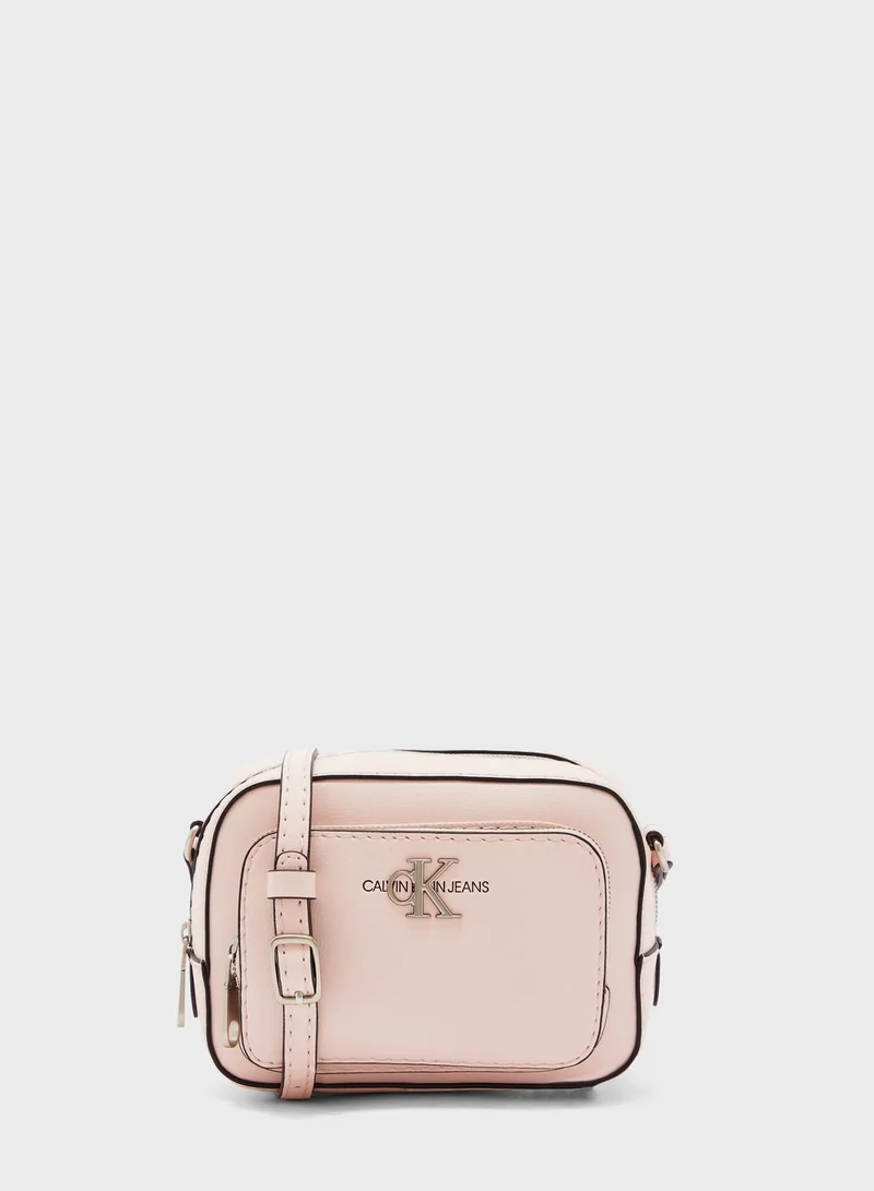 Calvin Klein Jeans Logo Top Zip Camera Bag