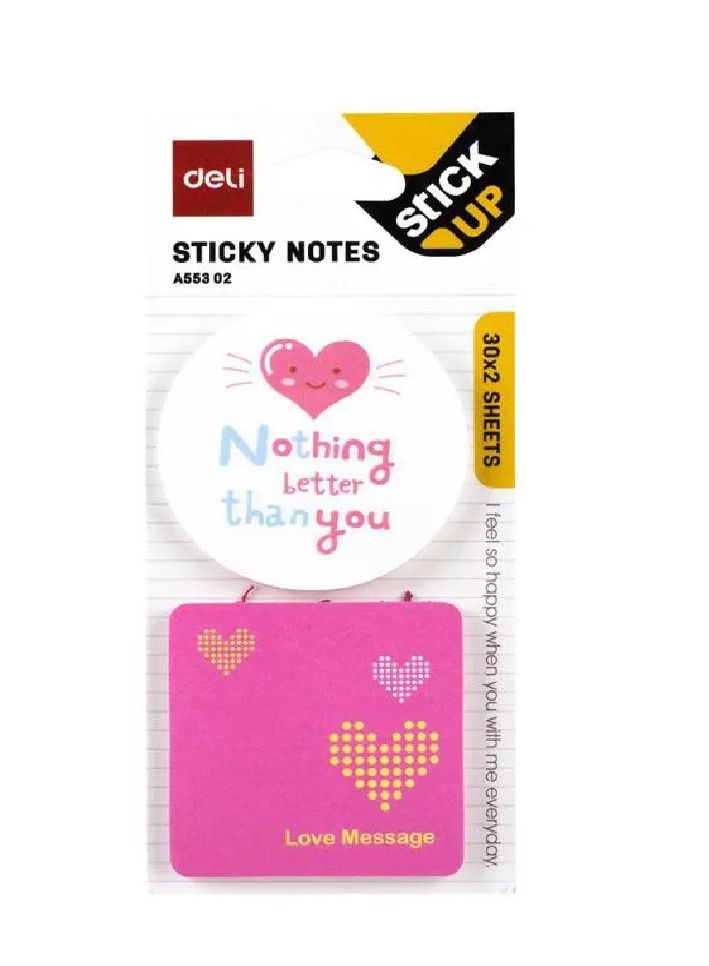 Deli 6-Pack Fancy Sticky Notes Multicolour - Image 3