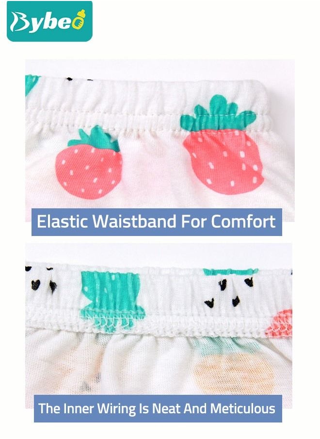 Bybeo - 2 Piece Potty Training Underwear, 6 Layers Breathable Cotton Absorbent Trainer Pants for Toddler Baby Boys Girls Waterproof - Image 1
