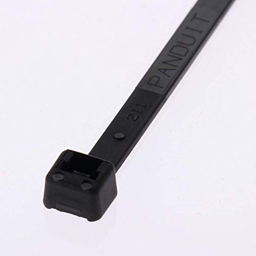 Panduit PLT2M-M0 Cable Tie, Miniature, Weather Resistant Nylon 6.6, 8.0-Inch Length, Black (1,000-Pack) - Image 2