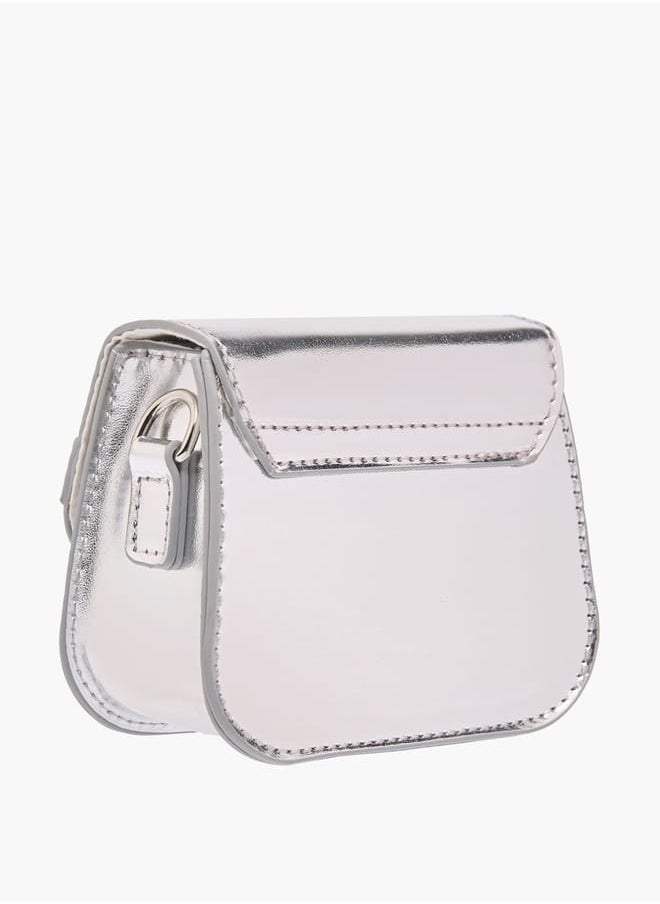 Flora Bella By Shoexpress - Girls Butterfly Accent Crossbody Bag With Detachable Chain Strap And Flap Closure Ramadan Collection - Image 1