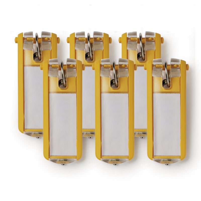 Durable Key Clips for Clear and Easy Organization of Keys Perfect for Use with DURABLE Key Safes Pack of 6 Innovative Key Clips in Yellow - Image 2