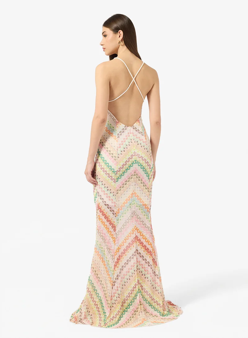 ايلا Abstract Print Summer Dress