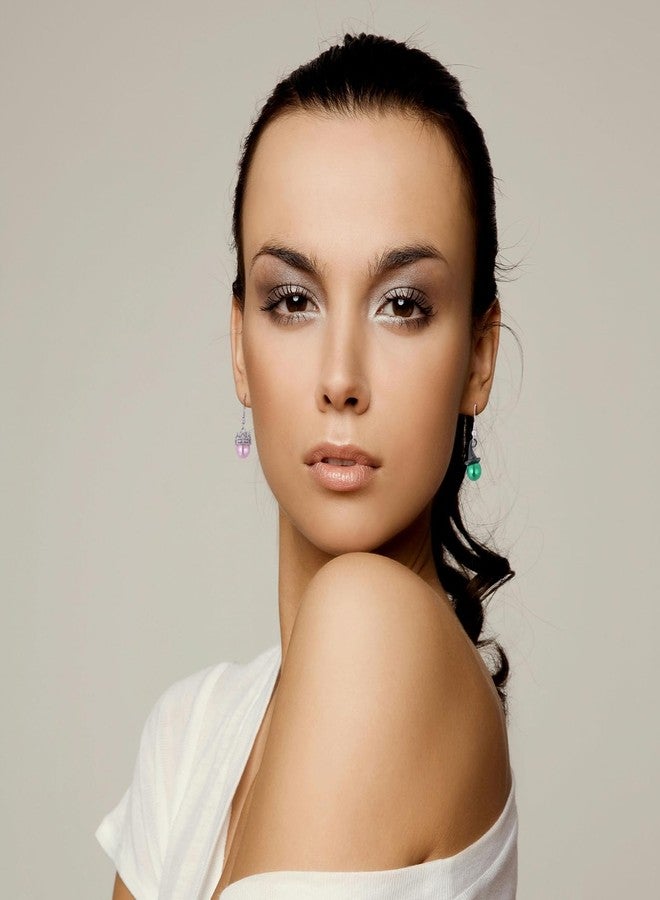 ميكسجوي أقراط لؤلؤية بتصميم أميرة ساحرة للنساء - أقراط لؤلؤية خضراء على شكل قبعة ساحرة لطيفة للهالوين وأقراط على شكل تاج أميرة وردي، هدية مجوهرات تنكرية ممتعة لمحبي السحر، وحفلات الأزياء التنكرية - Image 5