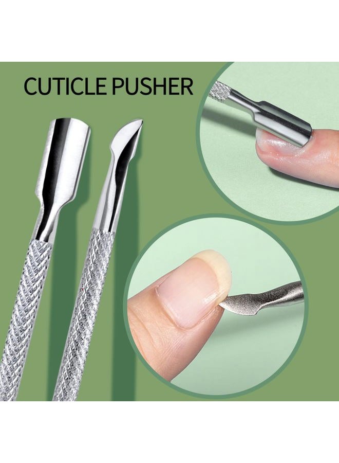 Teenitor مزيل ومطرّي الجلد الزائد، زيت الجلد الزائد، مجموعة أدوات العناية بالأظافر لإزالة الجلد الزائد مع مقص الجلد الزائد، دافع الجلد الزائد، مبرد الأظافر، مقص الجلد الزائد بلون اللافندر - Image 5