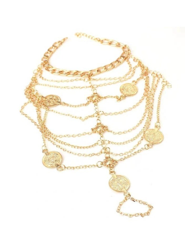 Electroplated Ankle Foot Chain for a Dazzling and Elegant Fashion Statement - Image 2