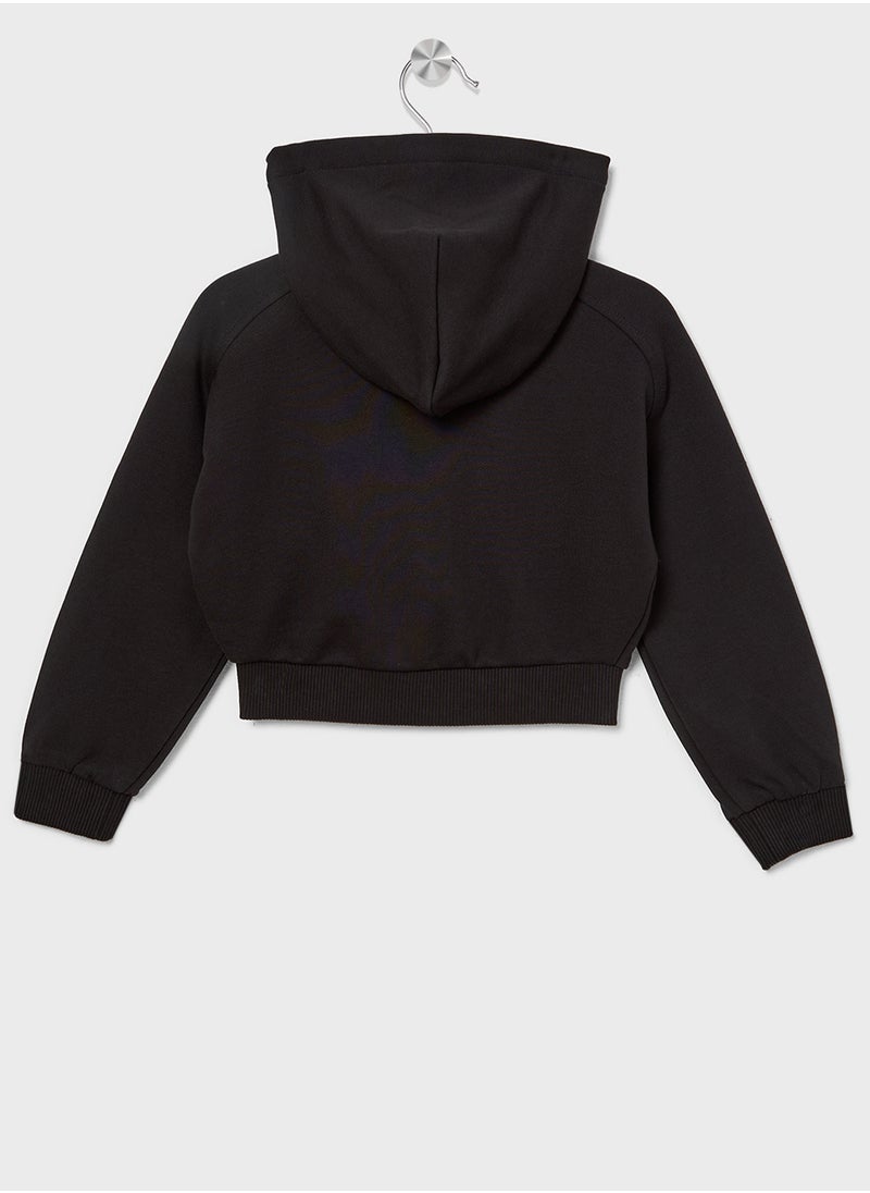 Calvin Klein Jeans Kids Graphic Logo Zip Hoodie  - Image 2