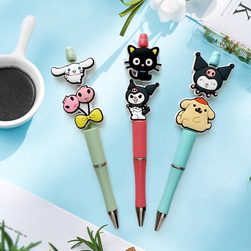 Hedbitoyo Cartoon Christmas Focal Silicone Beads, Cute Beads for DIY Crafts Jewelry Necklaces Bracelets Keychain Pen Making (L) - Image 2