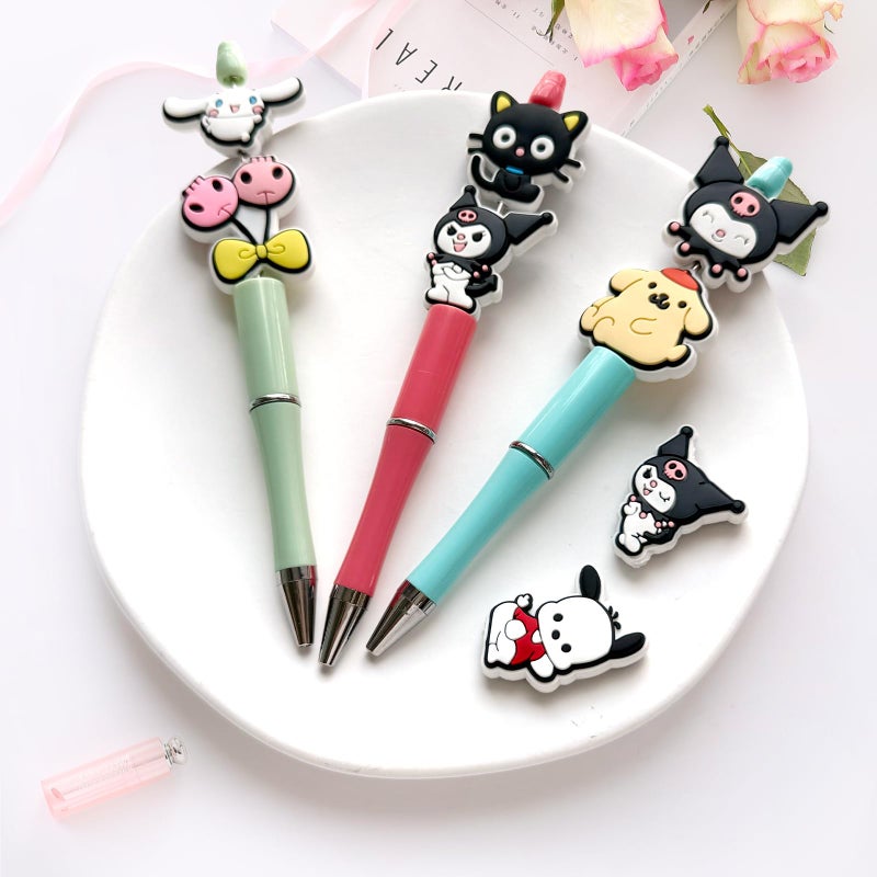 Hedbitoyo Cartoon Christmas Focal Silicone Beads, Cute Beads for DIY Crafts Jewelry Necklaces Bracelets Keychain Pen Making (L) - Image 5