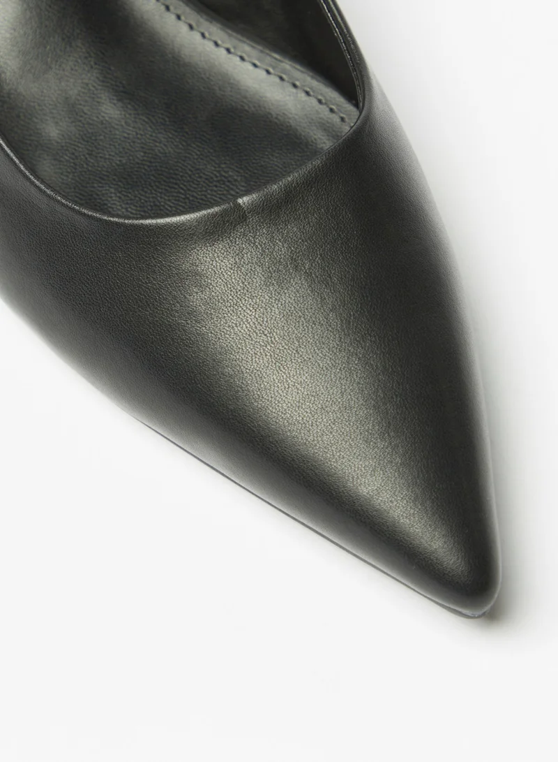 Flora Bella By Shoexpress Womens Solid Slip On Pointed Toe Pumps With Kitten Heels By Shoexpress