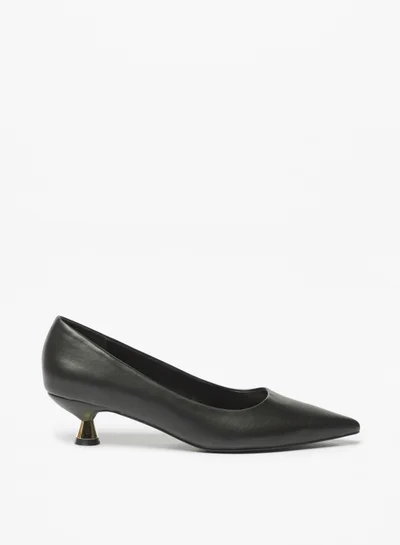 فلورا بيلا من شو إكسبرس Womens Solid Slip On Pointed Toe Pumps With Kitten Heels By Shoexpress