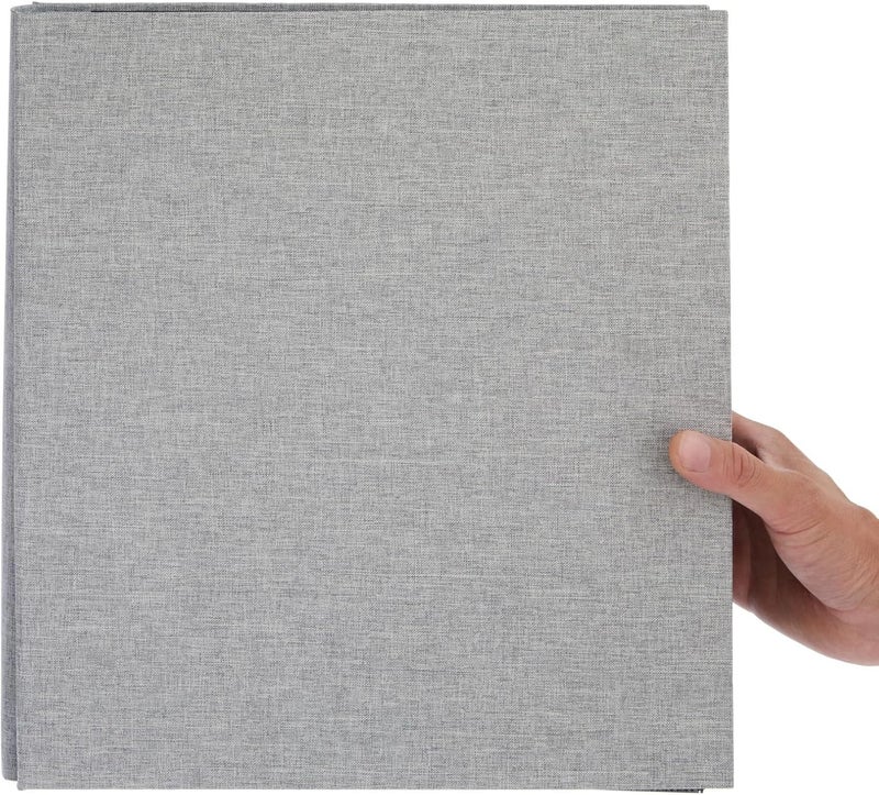 Pipilo Press Photo Album - 4x6, 1000 Pockets, Gray Linen Cover & Black Interior - Scrapbook & Photo Storage for Vertical & Horizontal Prints - Image 5