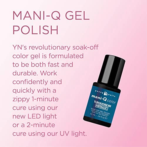 Young Nails ManiQ Gel Polish Color Gel Nail Polish for Natural or Artificial Nails Cure with LED or UV Light Soak Off Gel Polish 034 fl oz - Image 5