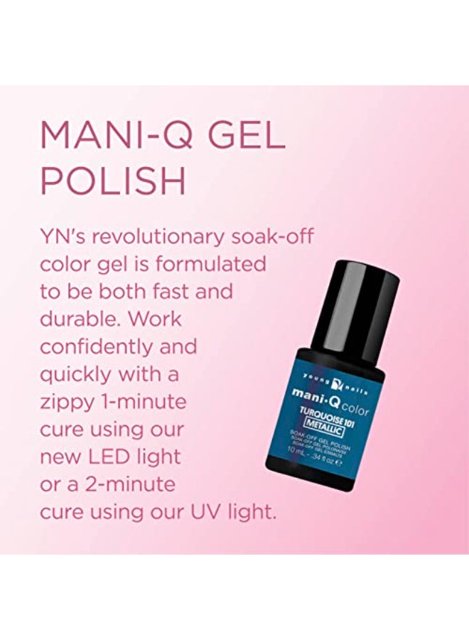 Young Nails ManiQ Gel Polish Color Gel Nail Polish for Natural or Artificial Nails Cure with LED or UV Light Soak Off Gel Polish 034 fl oz - Image 4