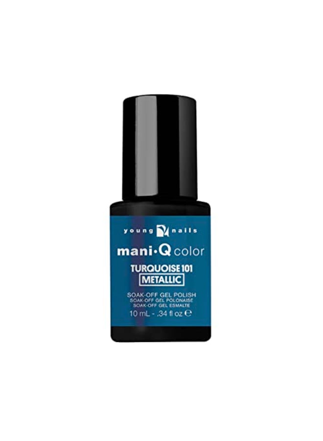 Young Nails ManiQ Gel Polish Color Gel Nail Polish for Natural or Artificial Nails Cure with LED or UV Light Soak Off Gel Polish 034 fl oz - Image 1