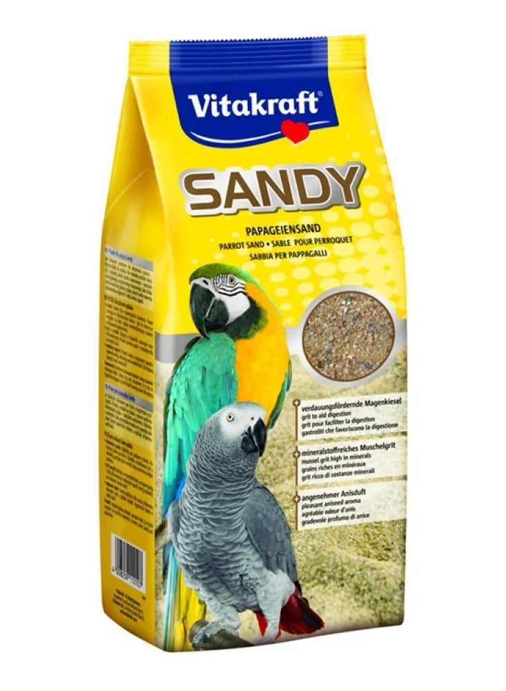 Vitakraft Parrot Sand – Mineral-Enriched for Digestion and Cage Freshness – 2.5kg