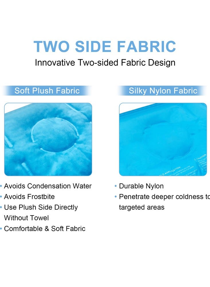 Meiyilan حزمة ثلج للركبة للإصابات قابلة لإعادة الاستخدام جل ثلج للساق، حزمة ثلج للركبة حزمة ثلج ملفوفة حول الركبتين بعد جراحة الاستبدال، حزمة باردة لإصابات الركبة جل قابلة لإعادة الاستخدام - Image 3