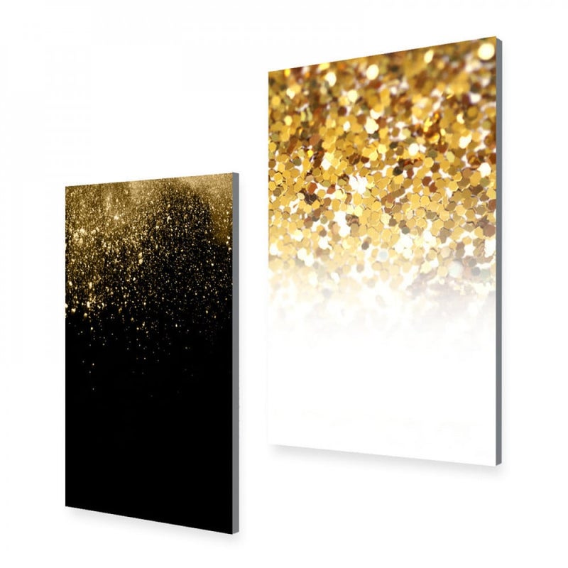 ماركتنا لوحة قماشية ثنائية بتصميم مودرن بمقاس اجمالي 100×70 سم - Image 2