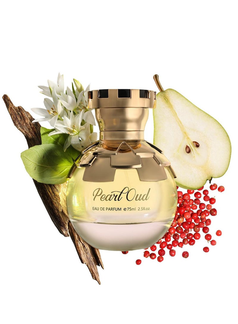 Ahmed Al Maghribi Pearl Aoud Eau de Parfum 75ml - Image 2