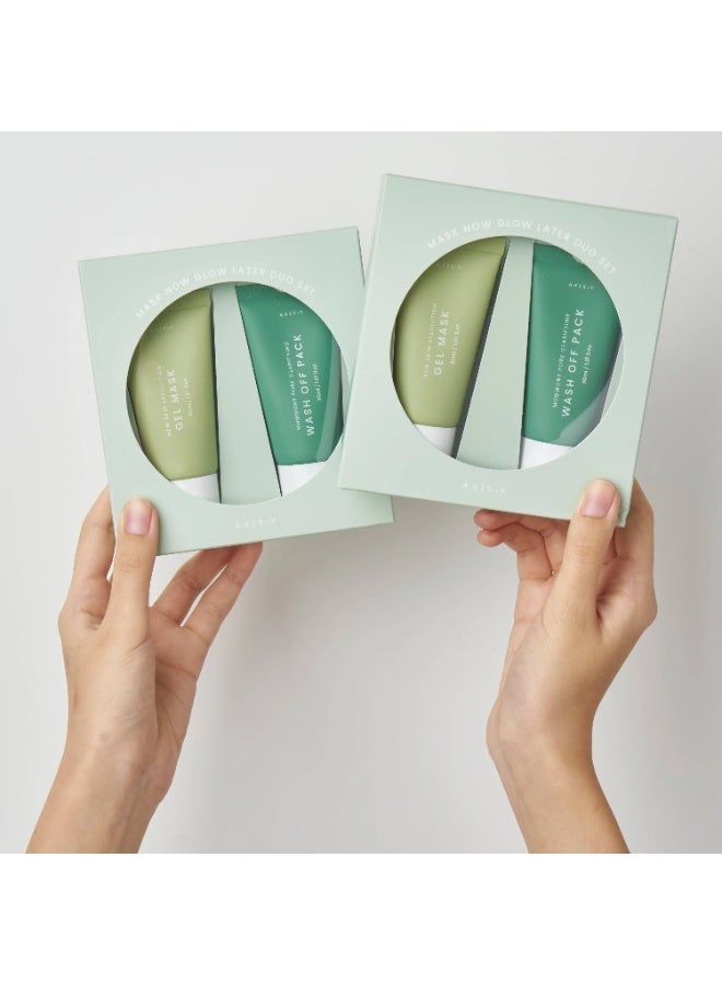 AXIS-Y Mask Now Glow Later Wash Off Mask Duo Set – 2 x 30ml – 100% Authentic - Image 4