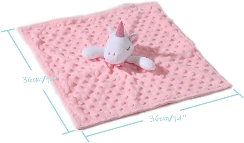 CREVENT Soft Cozy Baby Blankets for Boys and Girls + Security Blanket, Set with Gift Bag, Newborn Essentials (Unicorn) - Image 4
