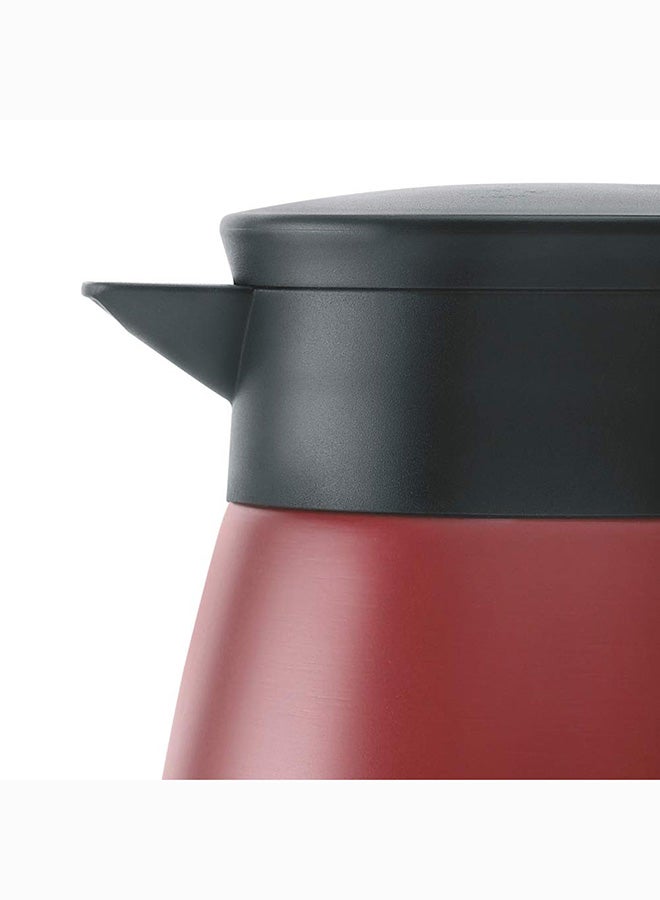 Borosil Vacuum Insulated Stainless Steel Teapot Flask Vacuum Insulated Coffee Pot Red - 1 Ltr - Image 4