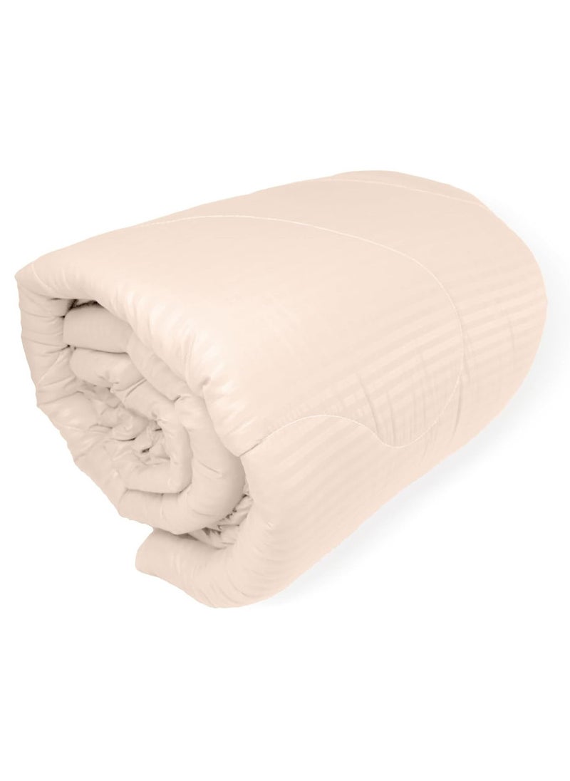 Blueberry Dark Beige Double Size Quilted Down Duvet Insert Cotton 200x220cm - Image 1