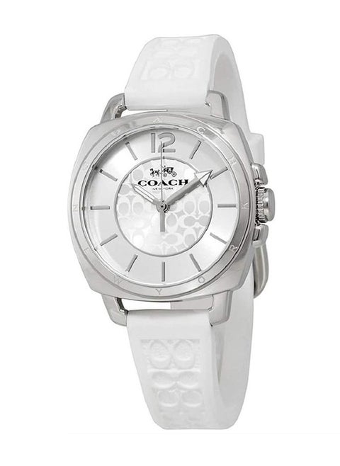 Women's Analog Tonneau Shape Silicone Wrist Watch 14503146 40 Mm