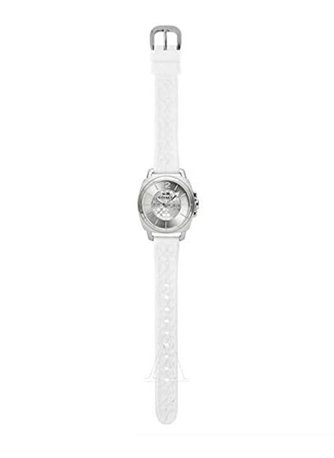 COACH Women's Analog Tonneau Shape Silicone Wrist Watch 14503146 40 Mm  - Image 3