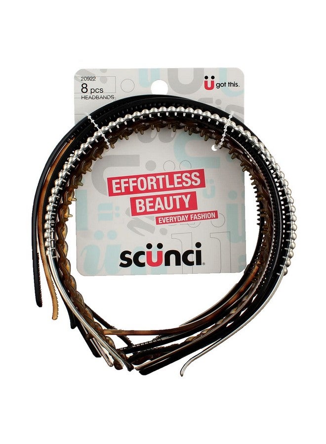 سكانشي عصابات رأس من Effortless Beauty، ألوان متنوعة، 8 قطع - Image 4