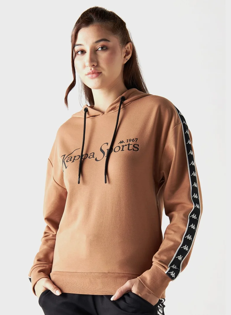 Kappa Logo Tape Detail Hoodie